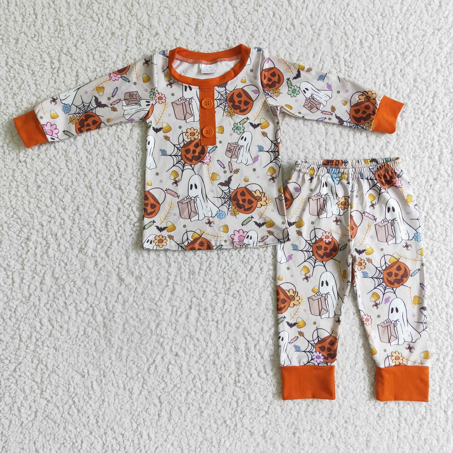 BLP0048 Halloween Pumpkin Boys Pajamas