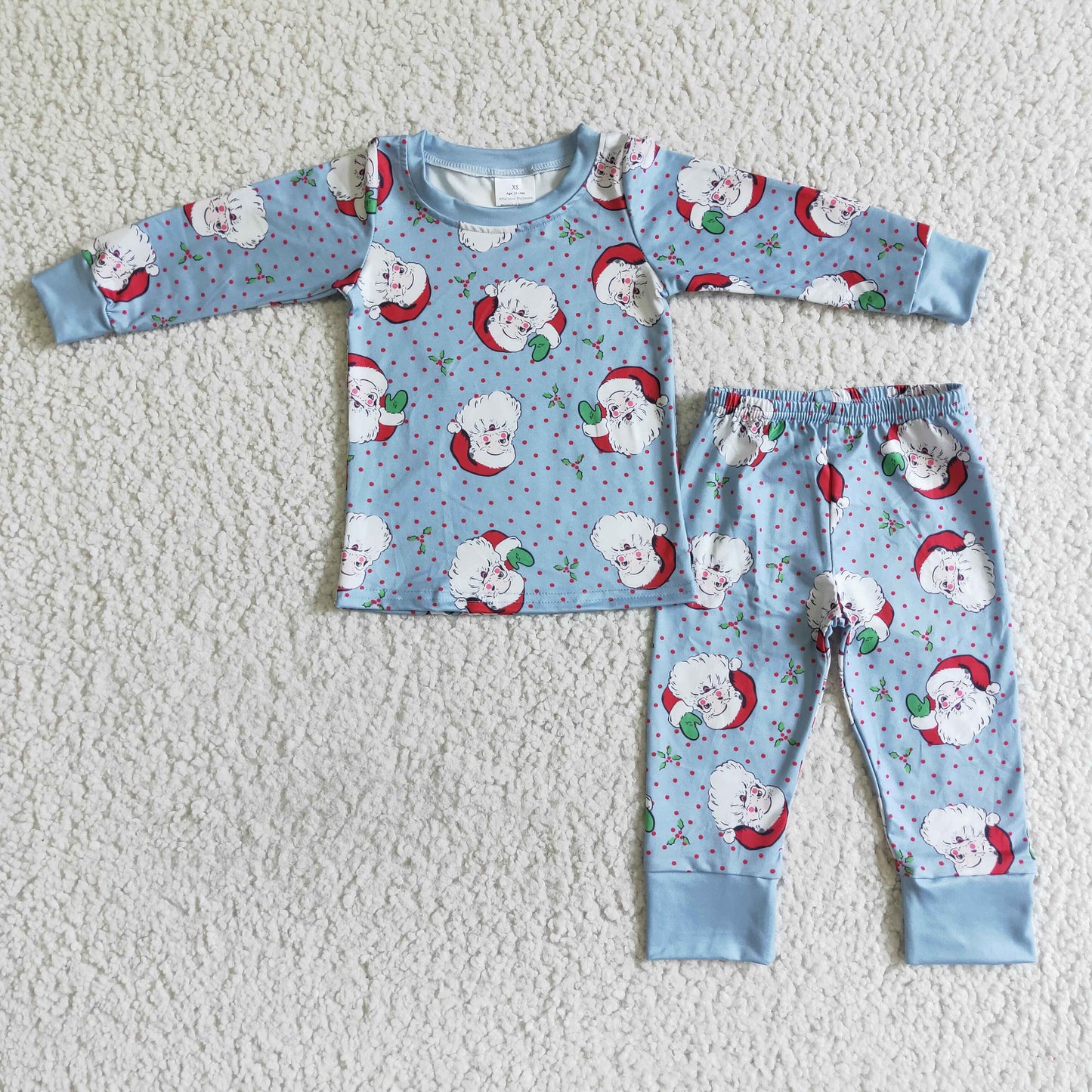 BLP0056 Blue Christmas Boys Pajamas