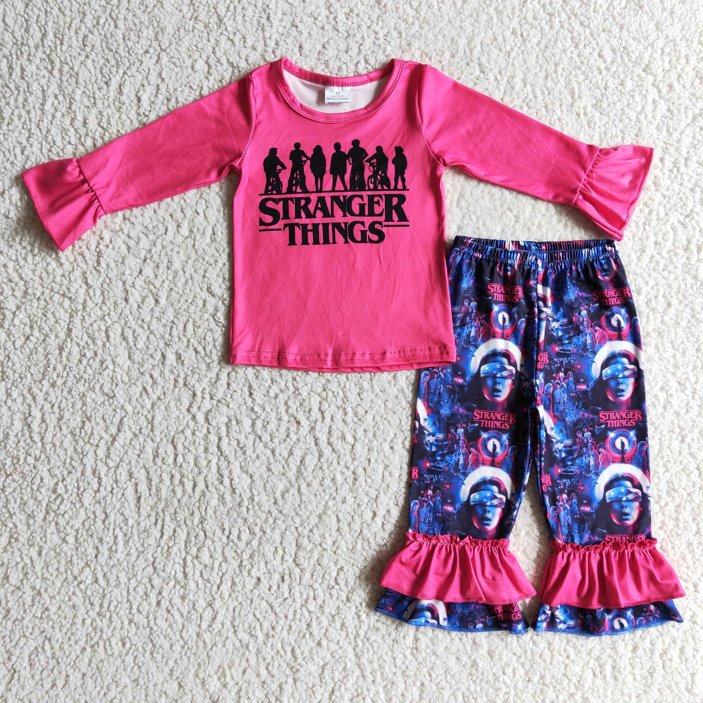 GLP0176 Cartoon Hot Pink Girls Outfits