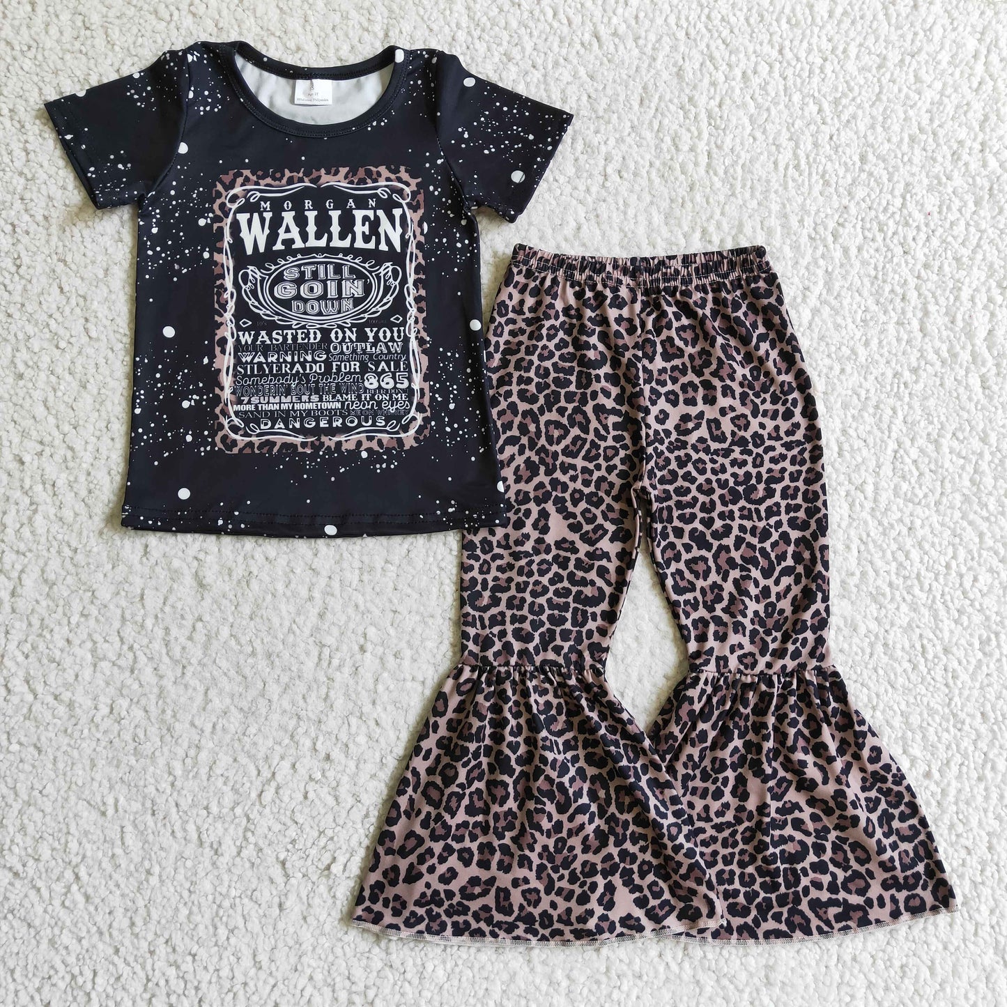 GSPO0227 Fashion Singer Leopard Print Girls Set