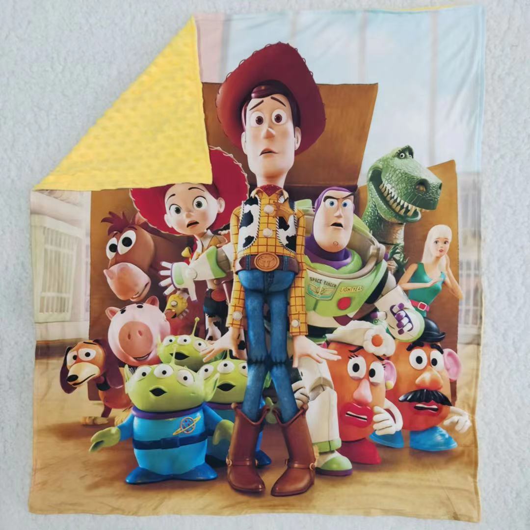 Character Cartoon Print Fashion Kids Blanket