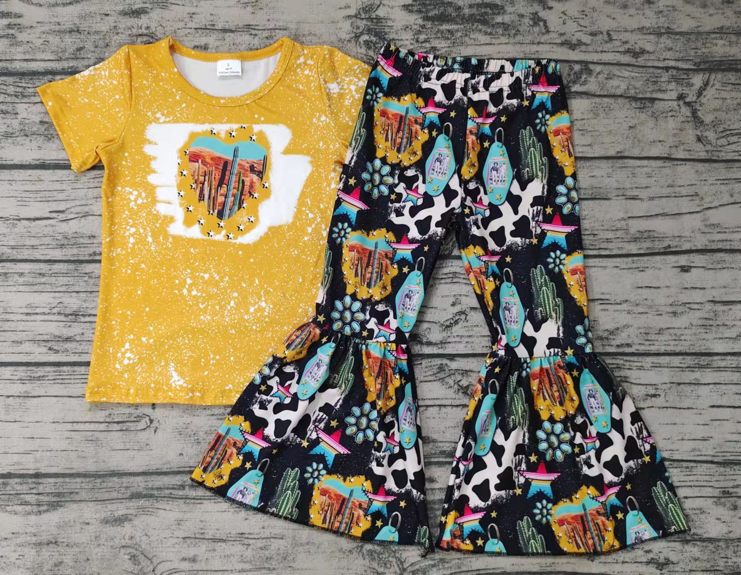 GSPO0025 Western Yellow Bleach Cool Outfits