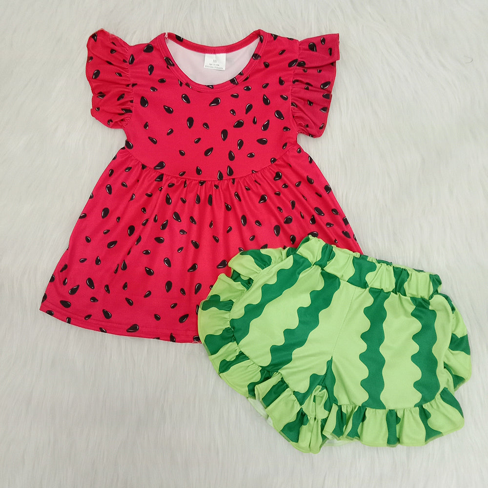 Cool Summer Watermelon Red And Green Set