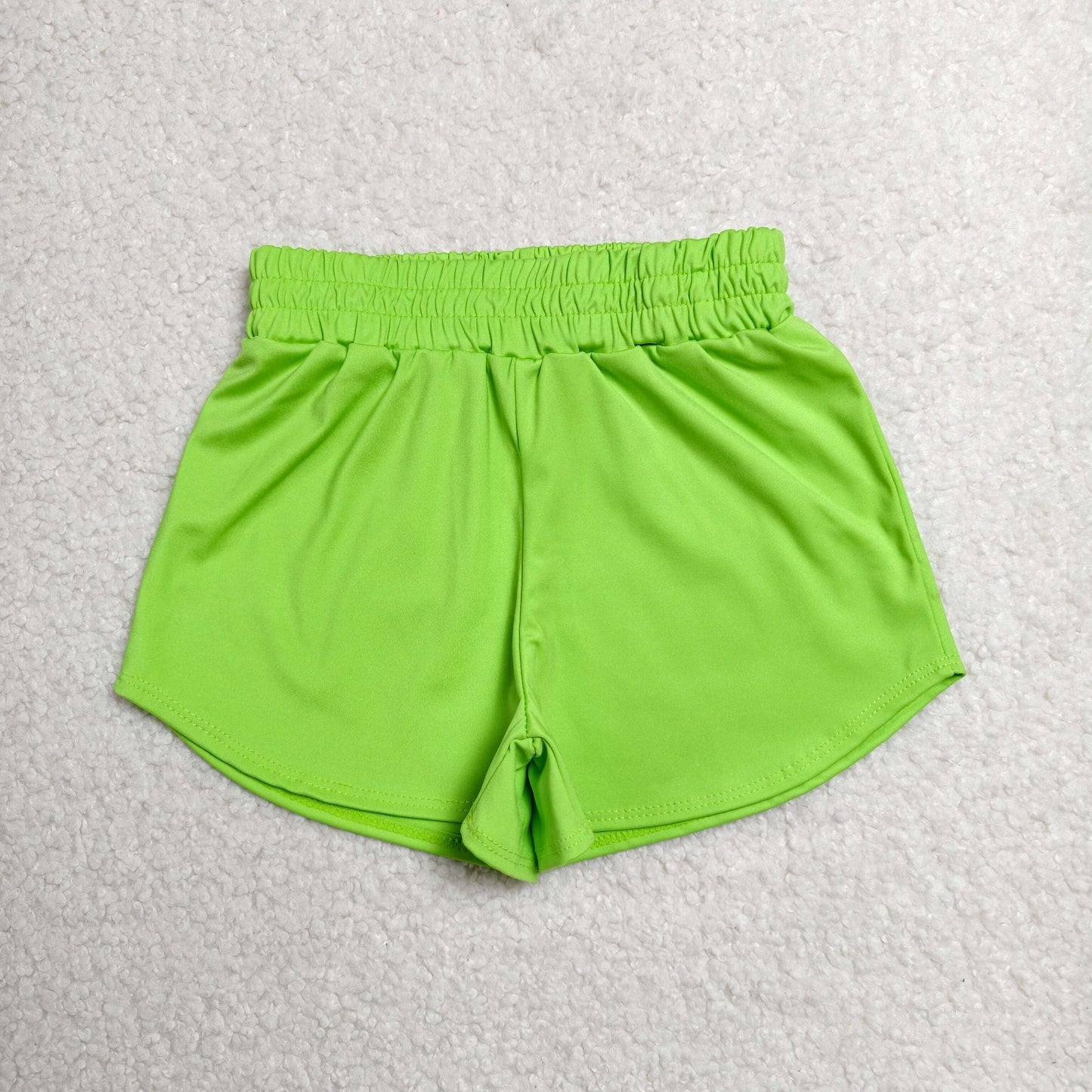 Yoga SS0903 Solid Color Green Girls Shorts