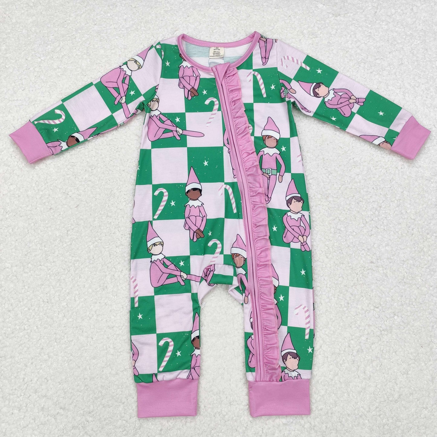 Christmas cartoon bamboo RTS pajamas sibling clothes