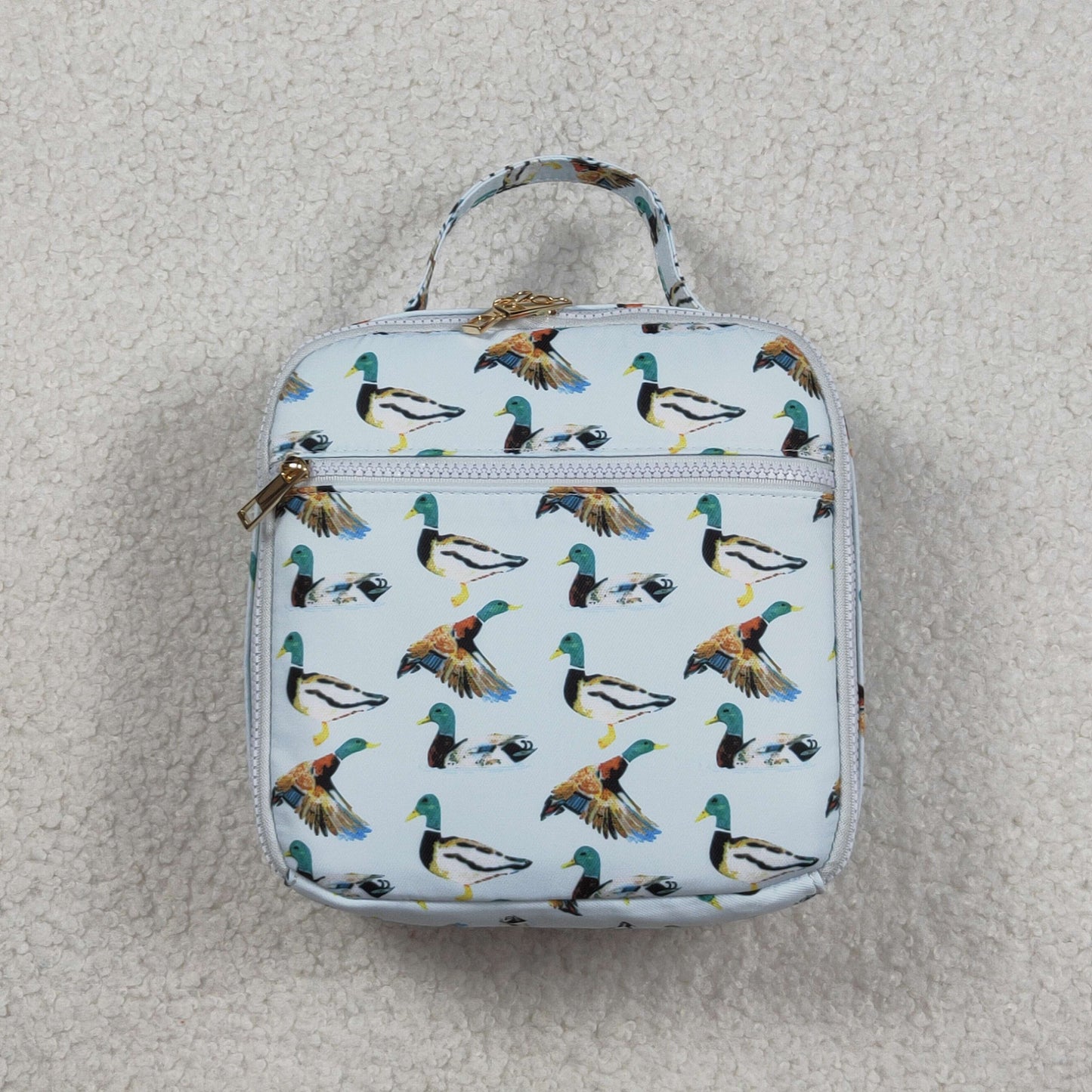 BA0276 hunting mallard duck blue lunchbox lunch bag