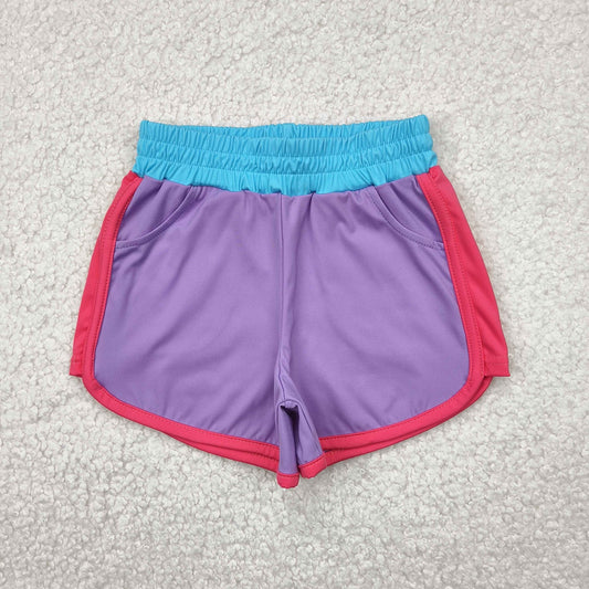 yoga SS0555 purple girls shorts