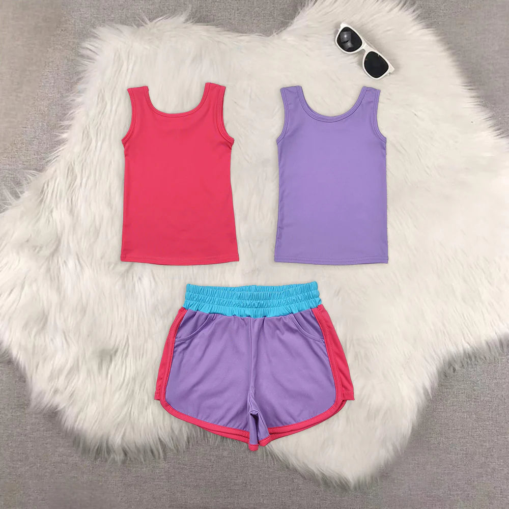 yoga girls top/girls shorts RTS sibling clothes