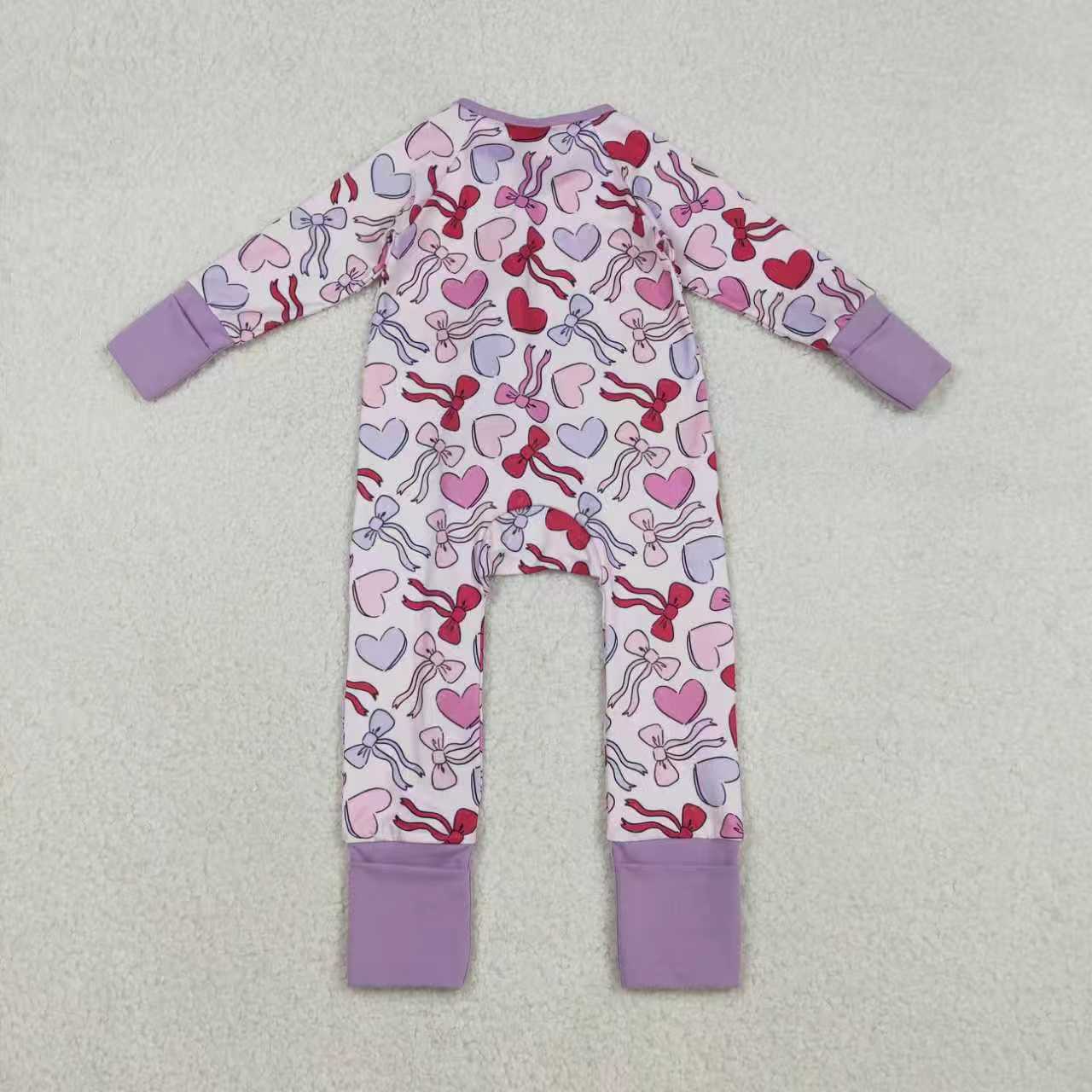 Valentine's Day Heart Girls Romper RTS sibling clothes