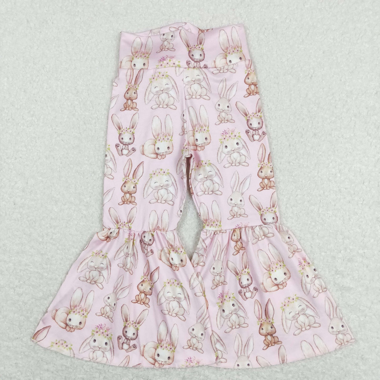 P0387 Rabbit pink pom-pom girls pants