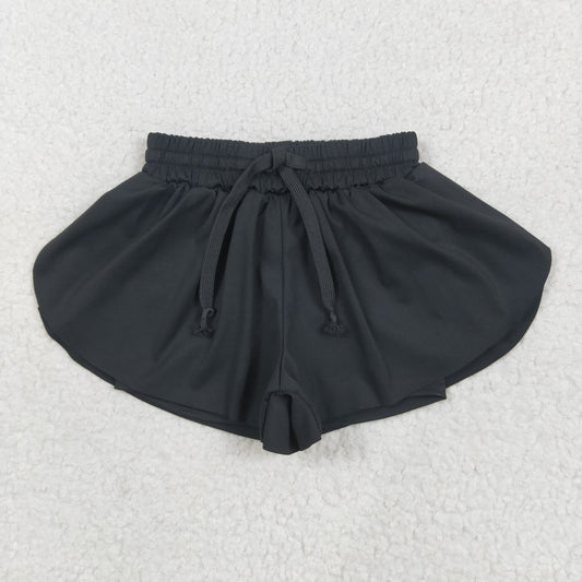 SS0551 yoga black girls shorts