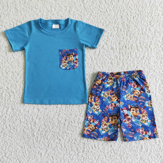 BSSO0059 Cartoon Baby Boys Dog Outfits