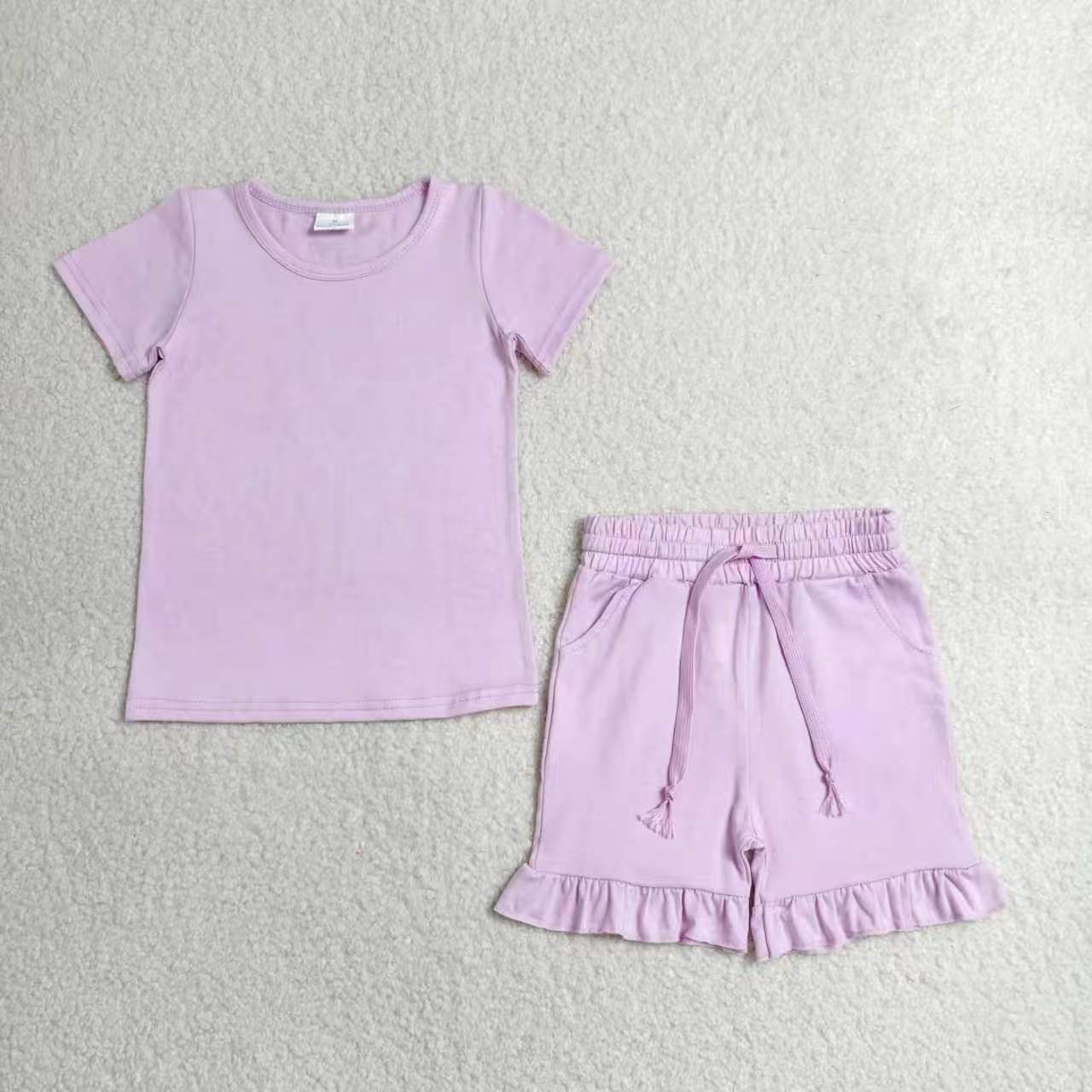 Solid Color Girls Set RTS Sibling Clothes