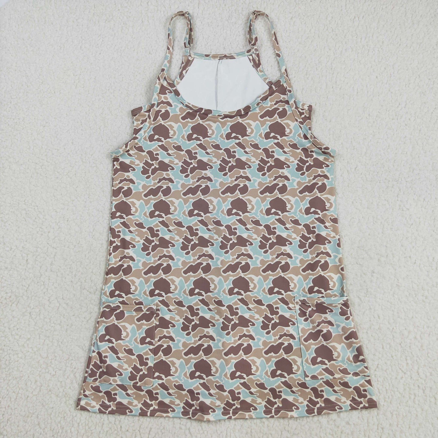 GSD2734 yoga green camo adult woman jumpsuits