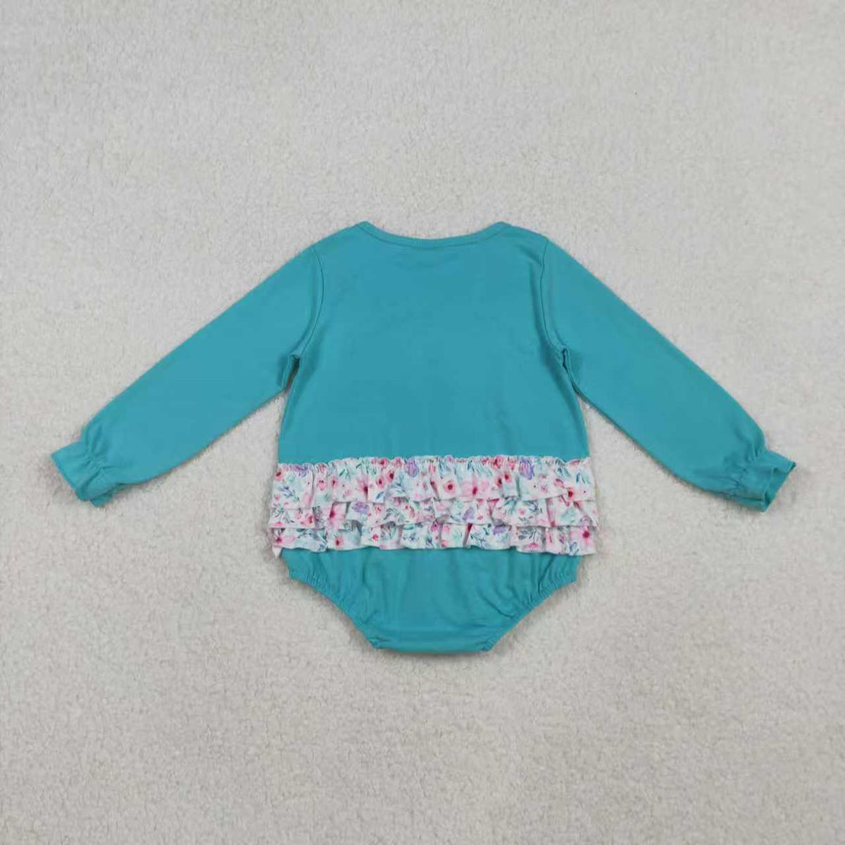 Embroidery Floral Bows Blue Dress/Romper Sibling Clothes RTS sibling clothes