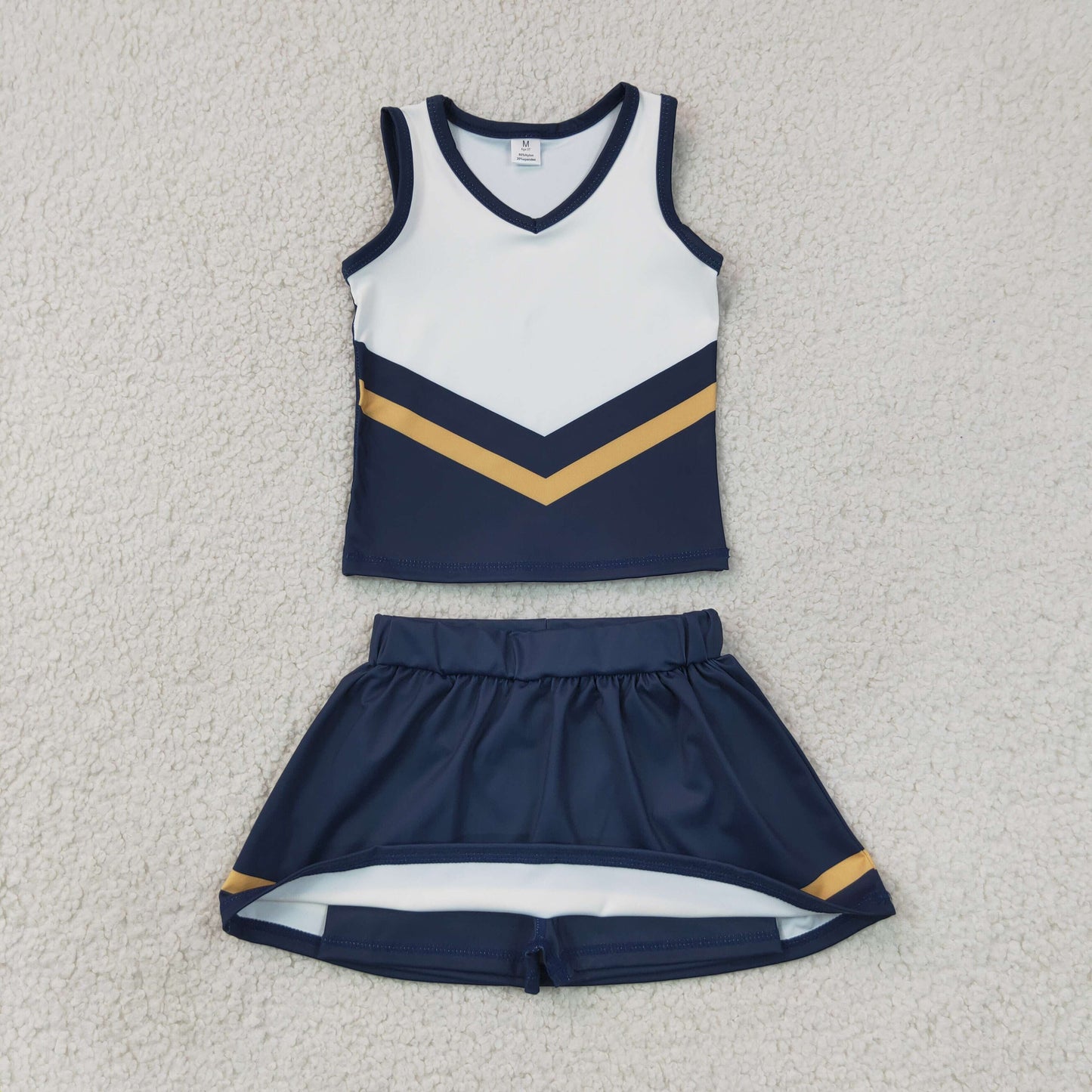 GSD4189 Navy Blue Sleeveless Skorts Girls Set