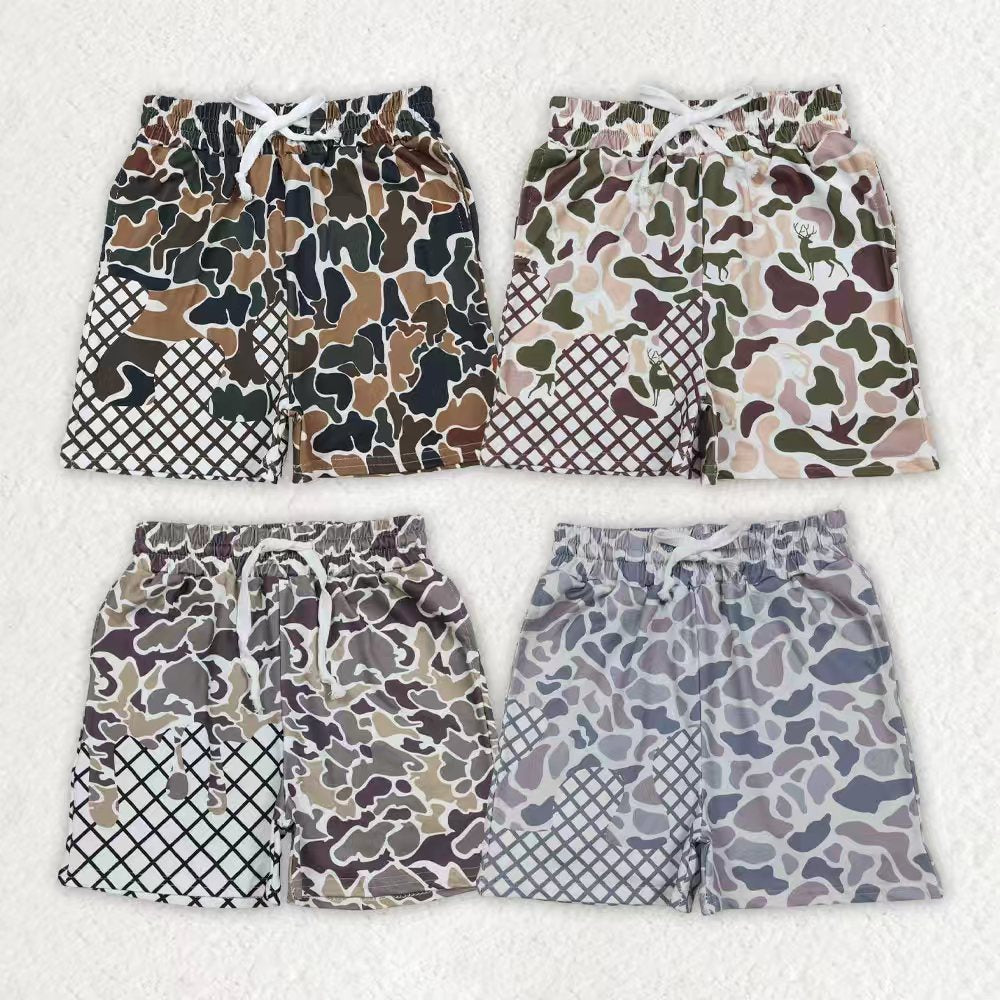 Hunting Camo Boys Shorts Sibling Clothes RTS