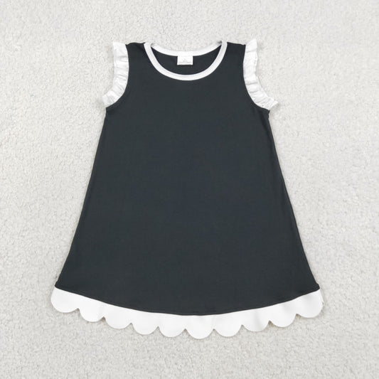 GSD4059 Black Sleeveless Girls Dress