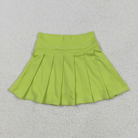 GLK0081 yoga yellow skirt with shorts girls skirt