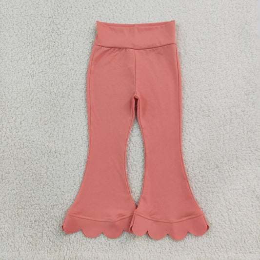 P1076 Scallop Pink Girls Pants