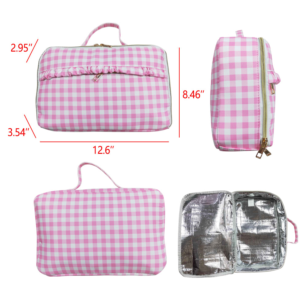 pink checkered bags  RTS sibling clothes