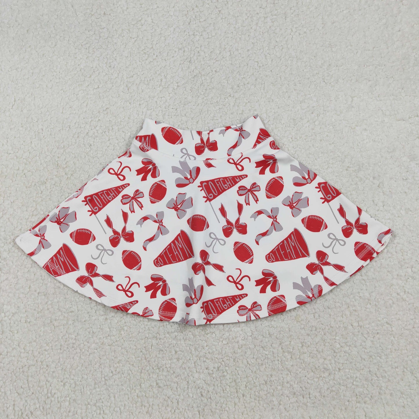 GLK0141 yoga football bows red skort girls skirt