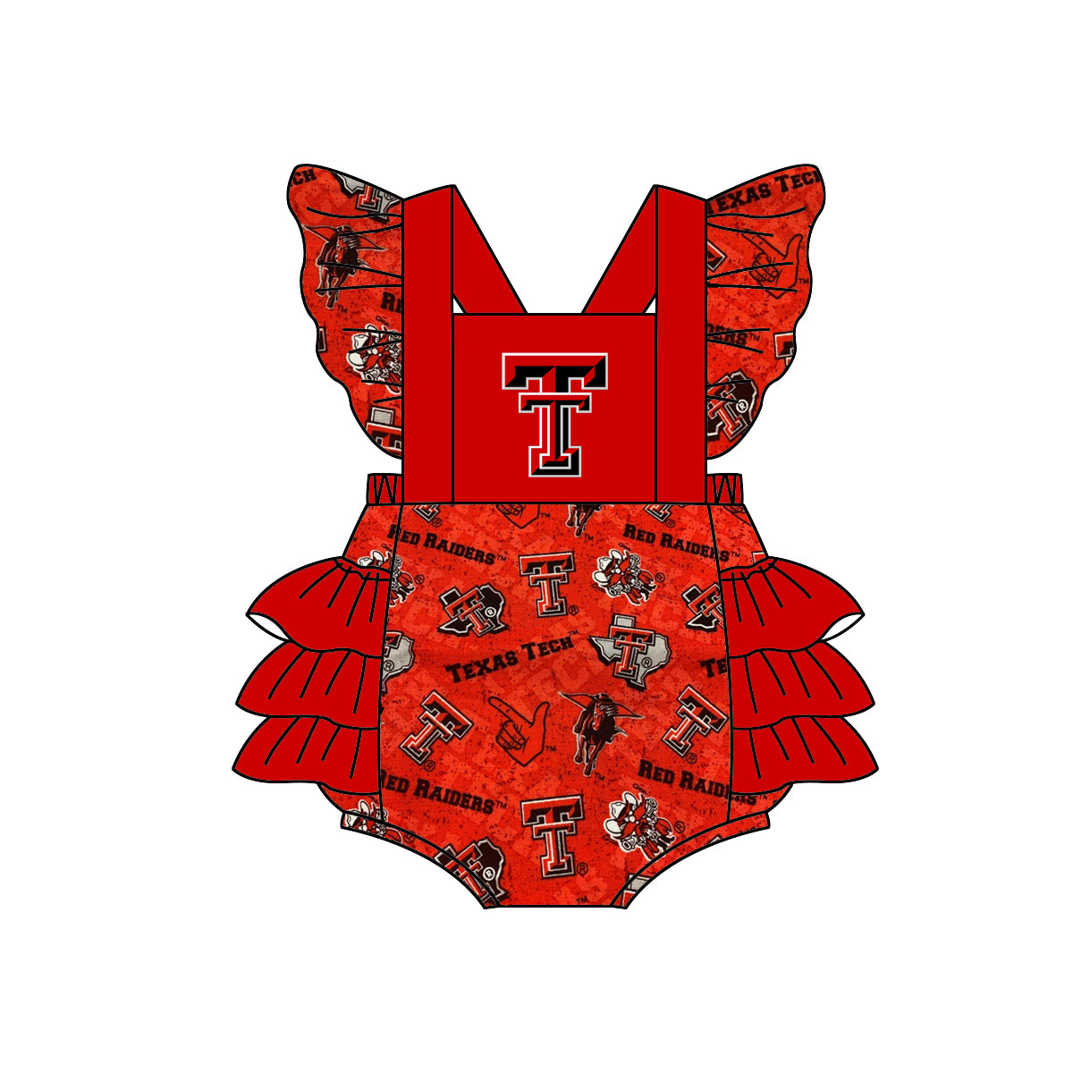 custom S 9.2 Team red kids romper