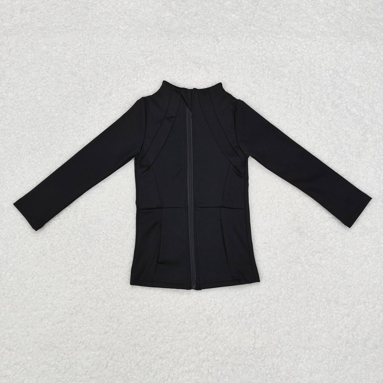 GT0685 black sport wear girls coat