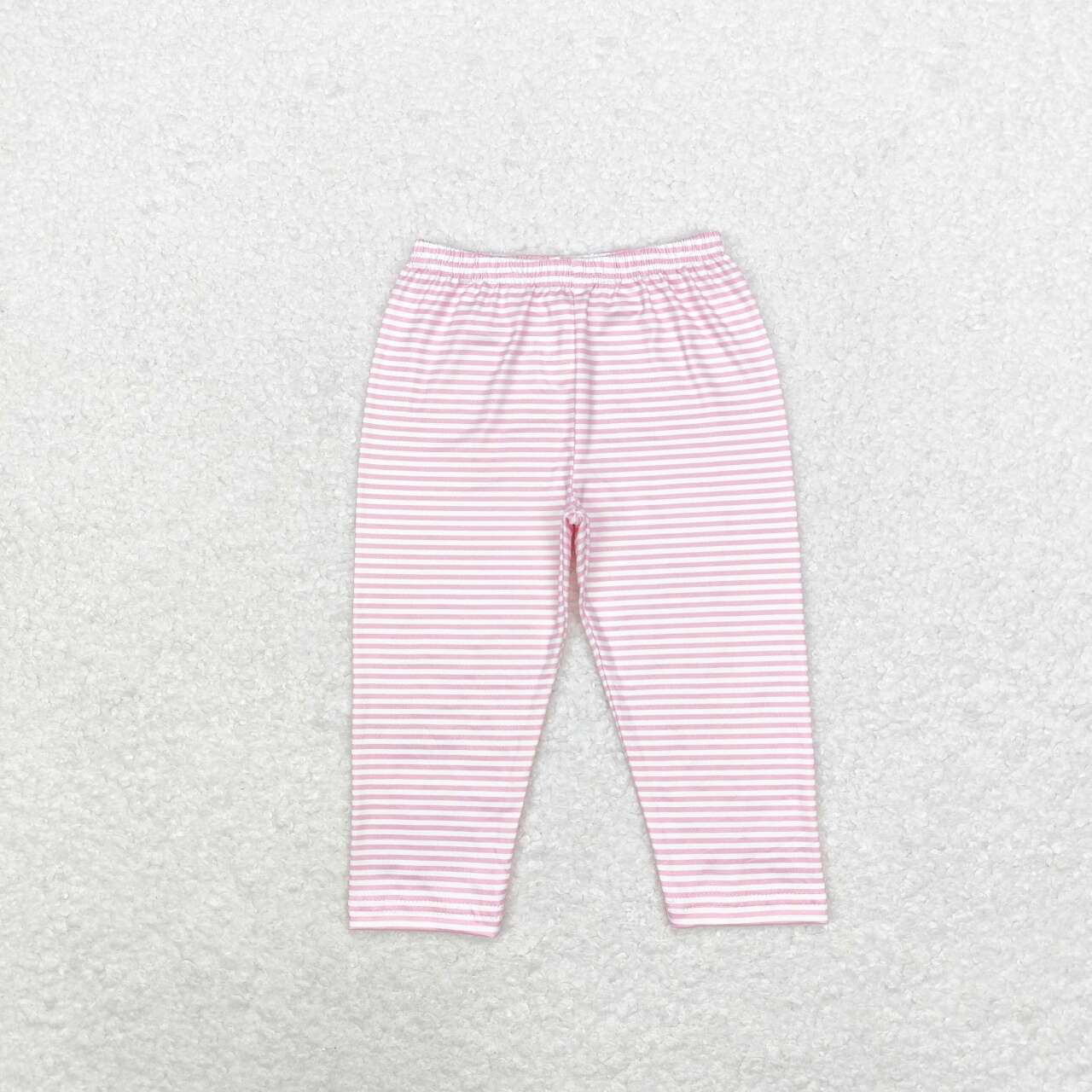 P0625 pink striped girls milk silk pants