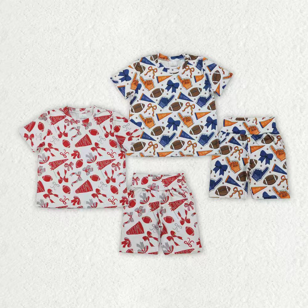 Football Team Girls Set RTS Sibling Clothes