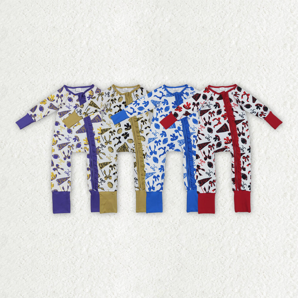 cheer go team romper RTS sibling clothes