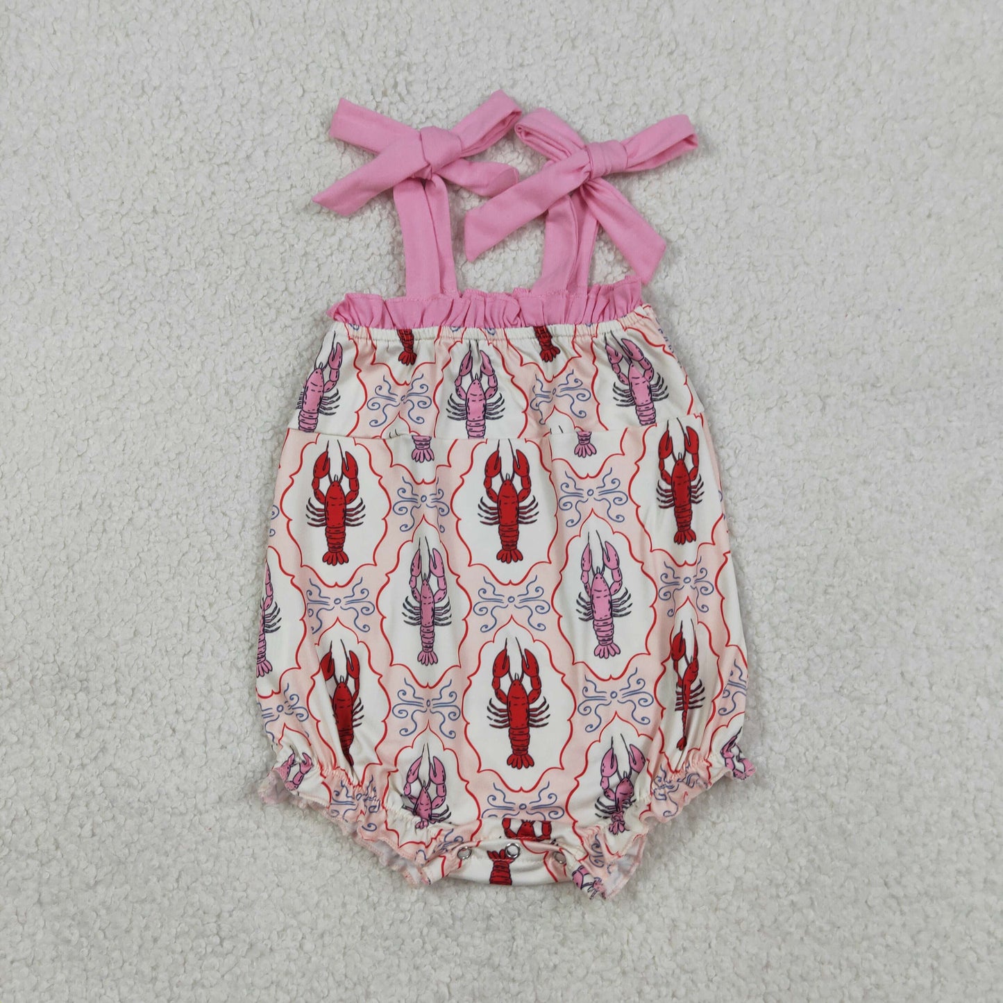 SR4032 Crayfish Pink Girls Romper