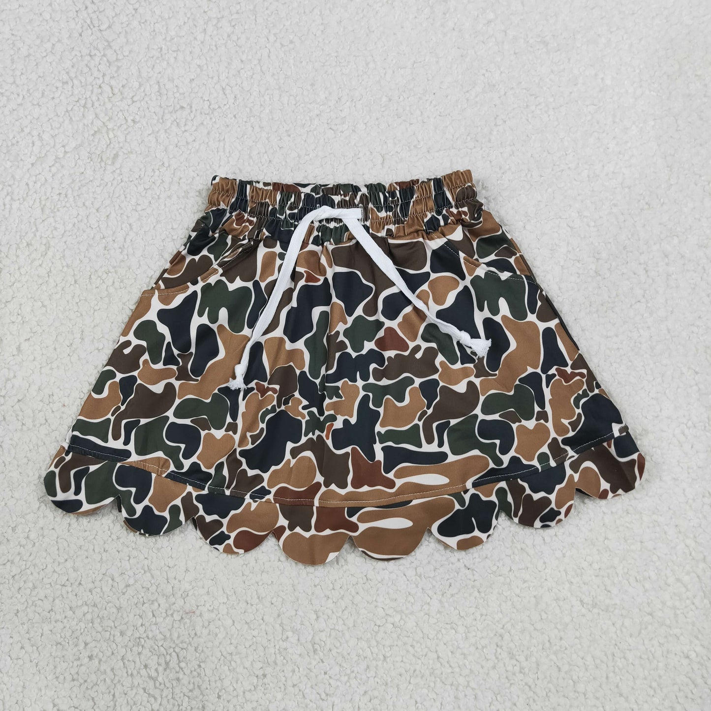 GLK0300 Scallop Hunting Camo Skorts Girls Skirt