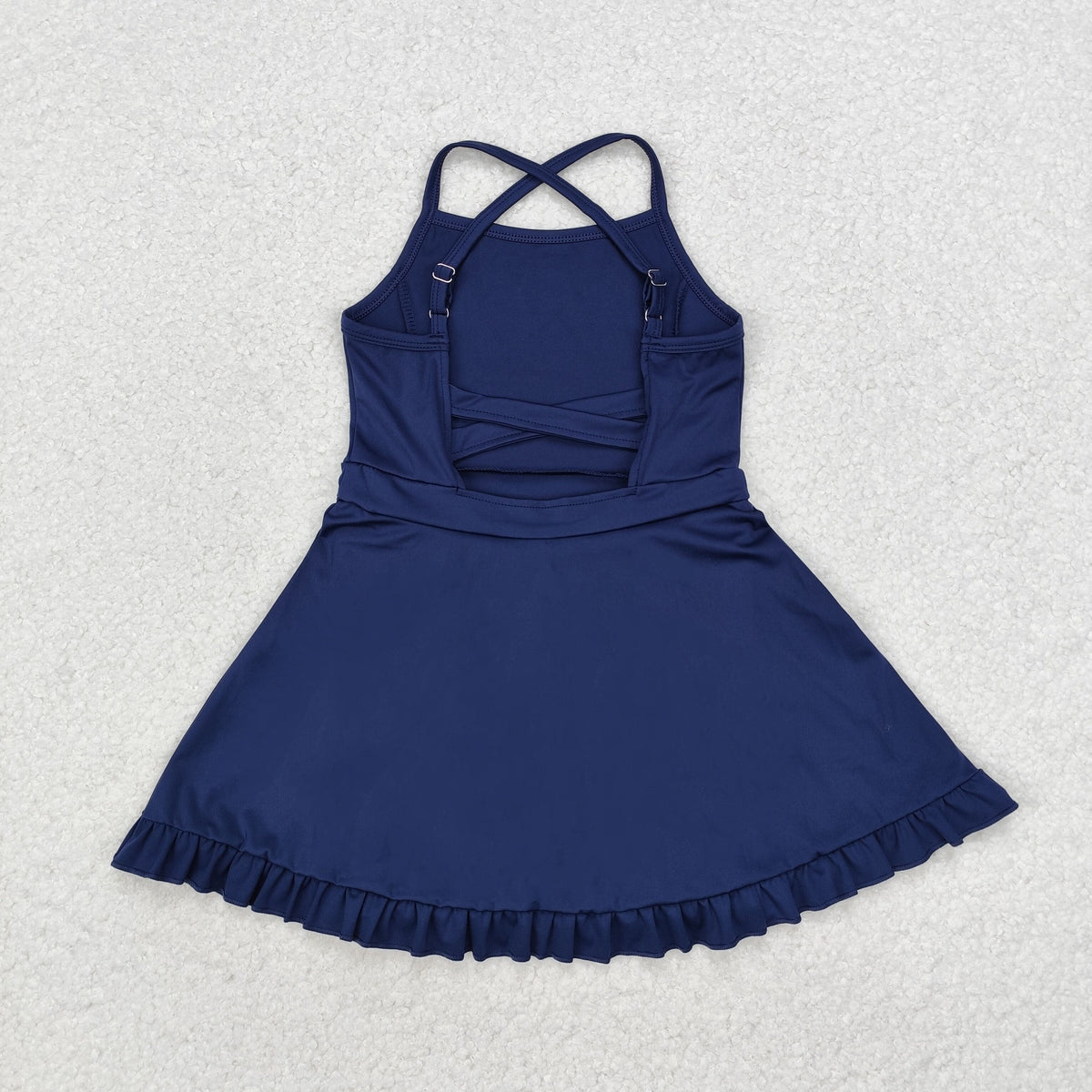 S0456 navy blue girls tennis clothes