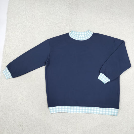GT1797 Navy Blue Long Sleeve Adult Women Top