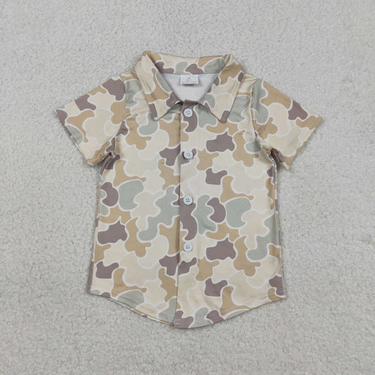 BT1566 Hunting Camo Boy Short Sleeve Boys Top