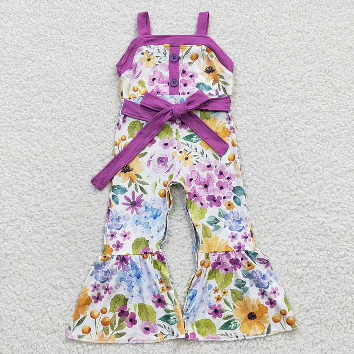 Summer flowers girls jumpsuits RTS Sibling Clothes