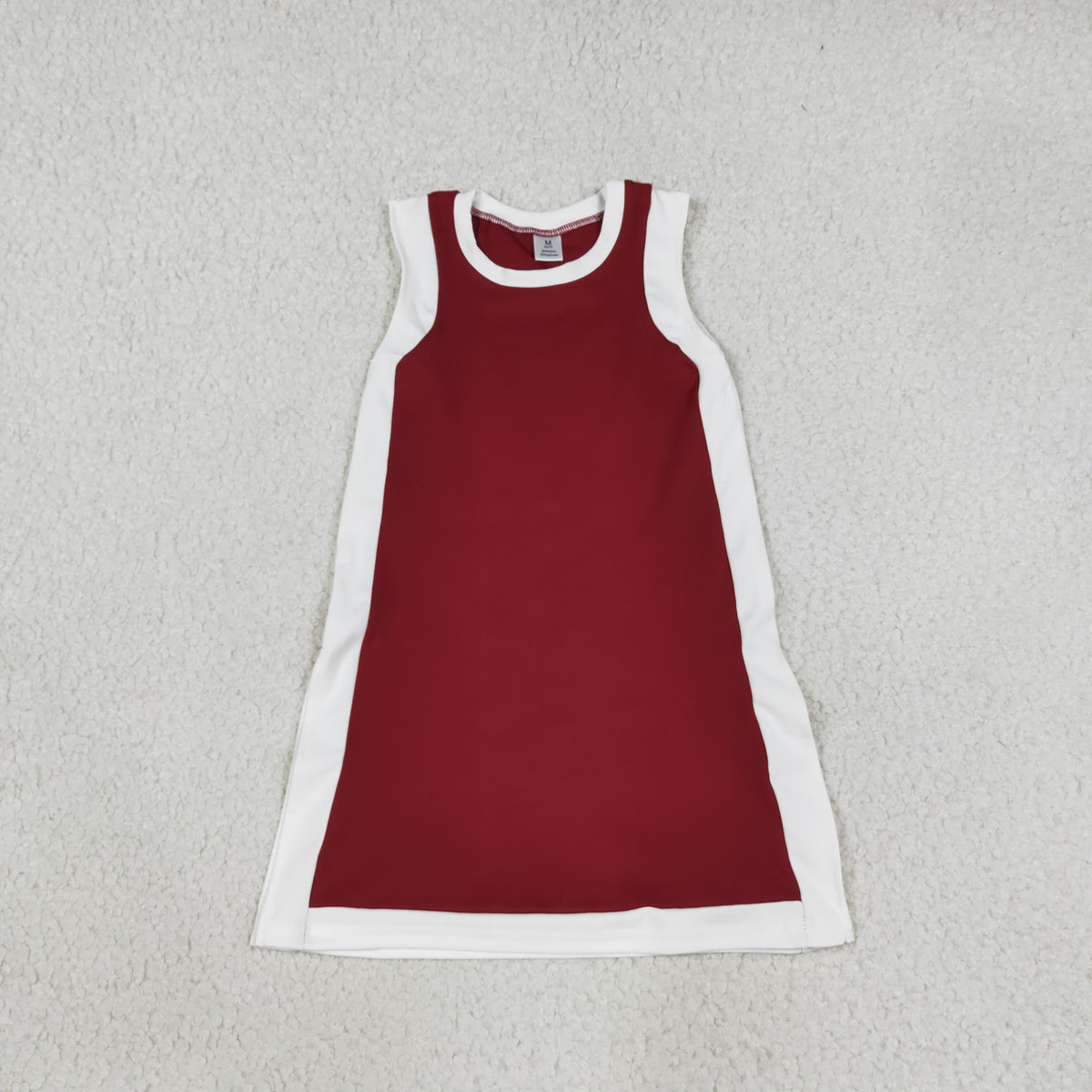 GSD4257 Yoga Maroon Sleeveless Girls Dress