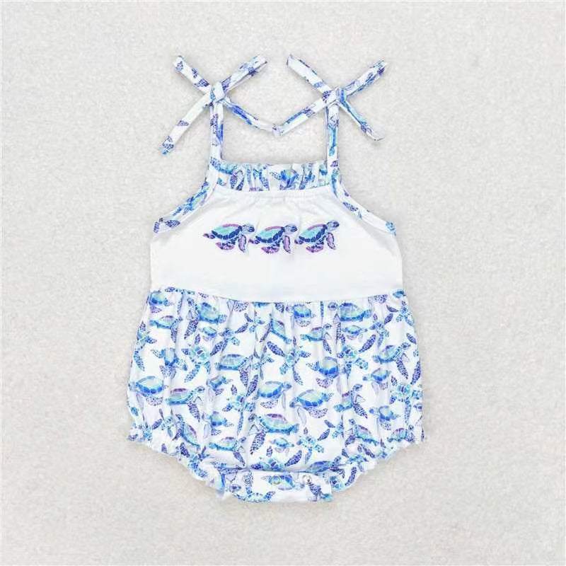 embroidery sea turtle sibling clothes RTS