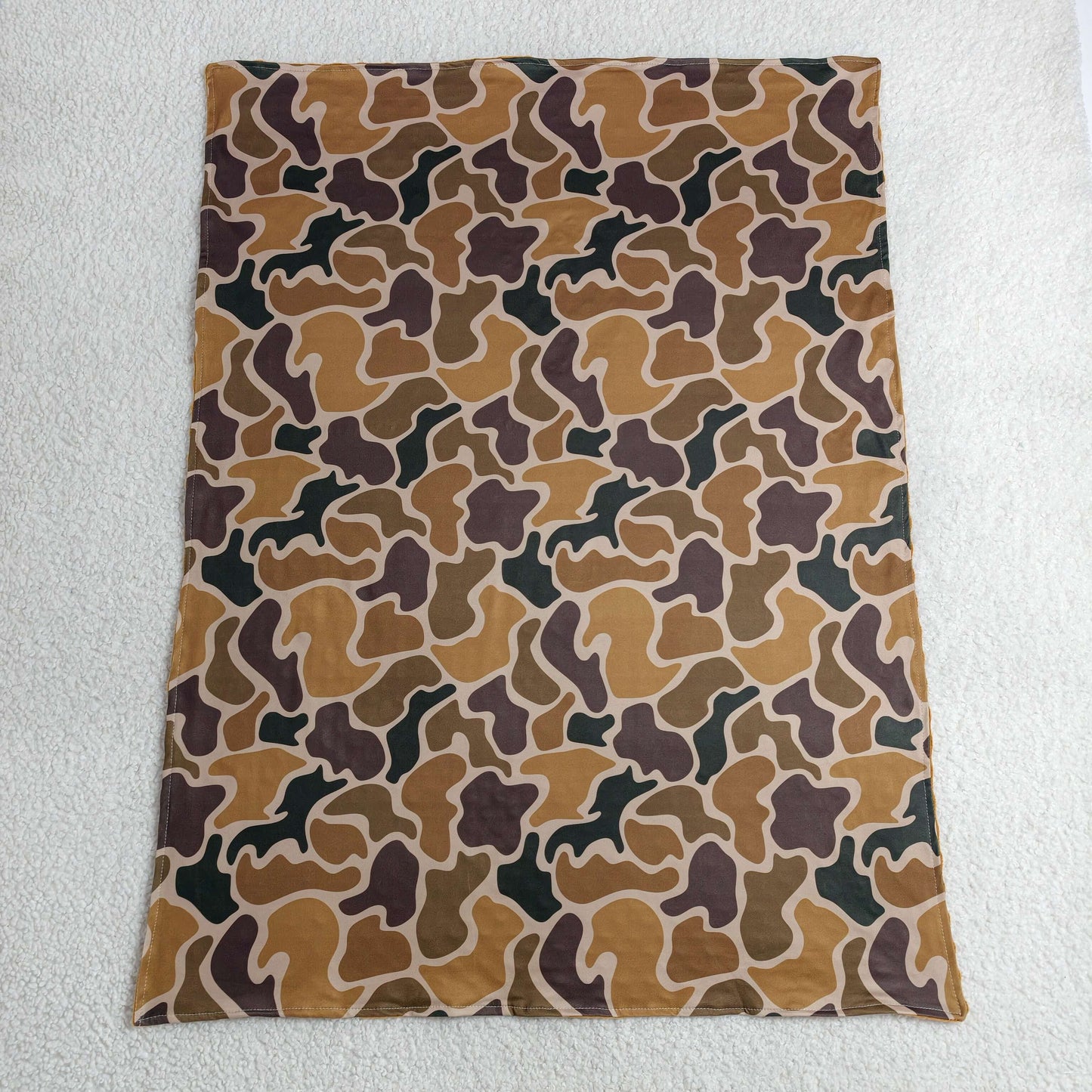BL0231 hunting camo brown baby blanket