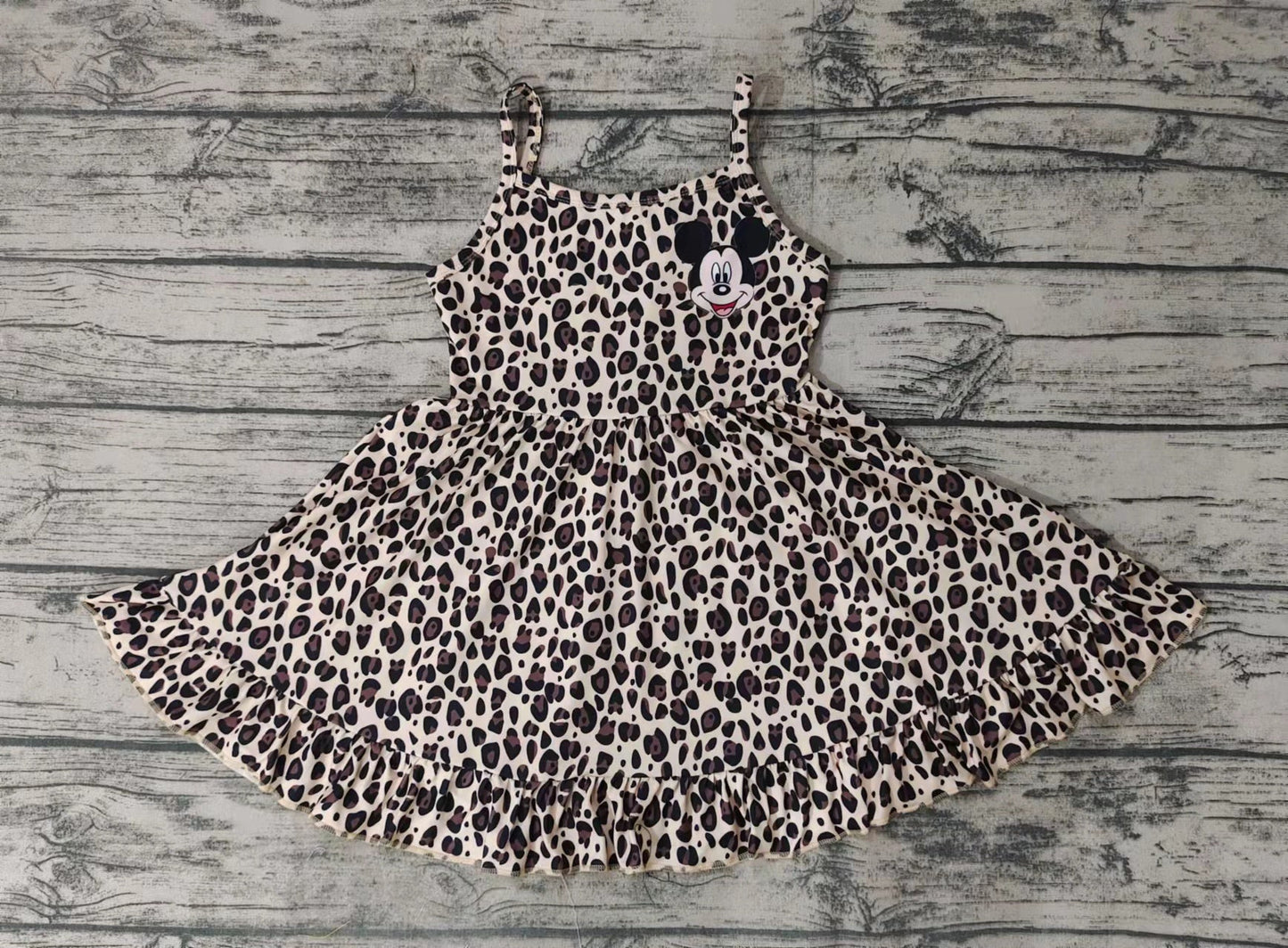 GSD0104 Leopard Print Cartoon Dress