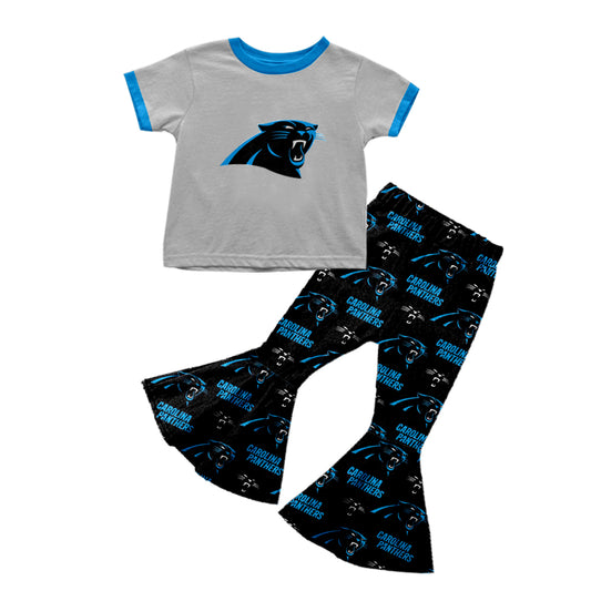 custom S 8.19 Team grey short sleeve pants girls set