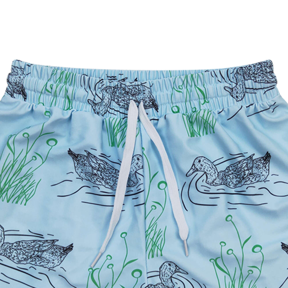 S0361 mallard duck green boys swimming trunk