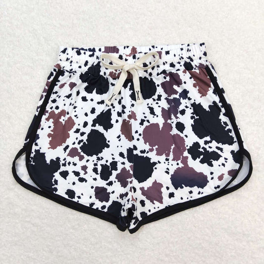 SS0221 cow print adult shorts