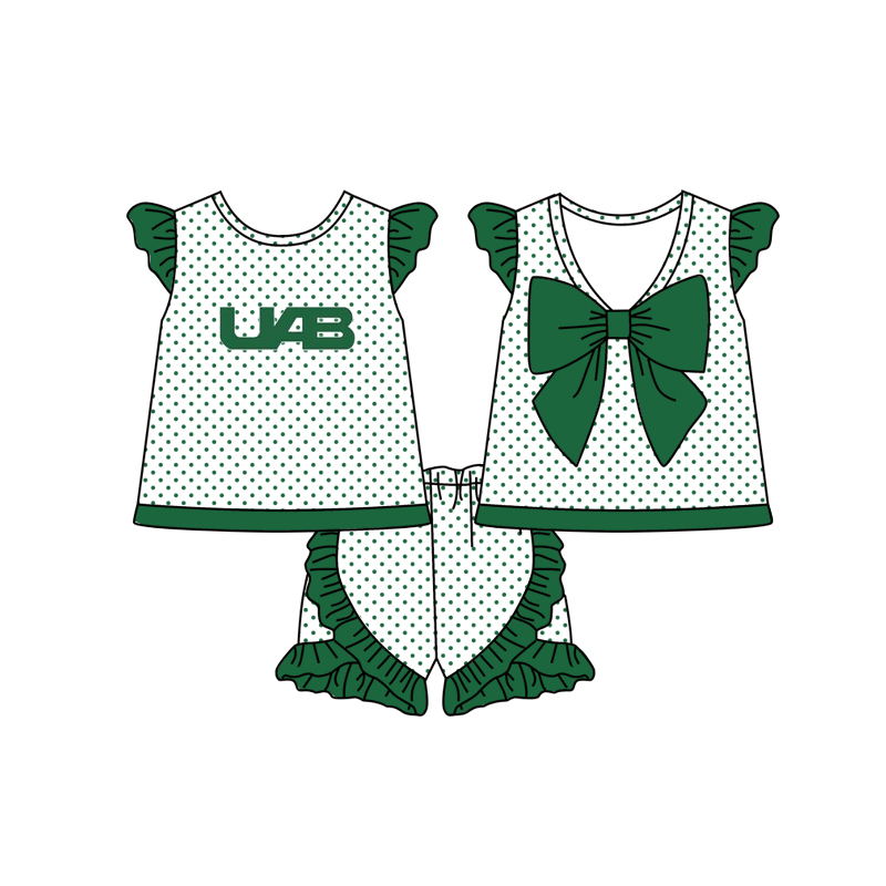 custom S 8.22 Green dot girls set