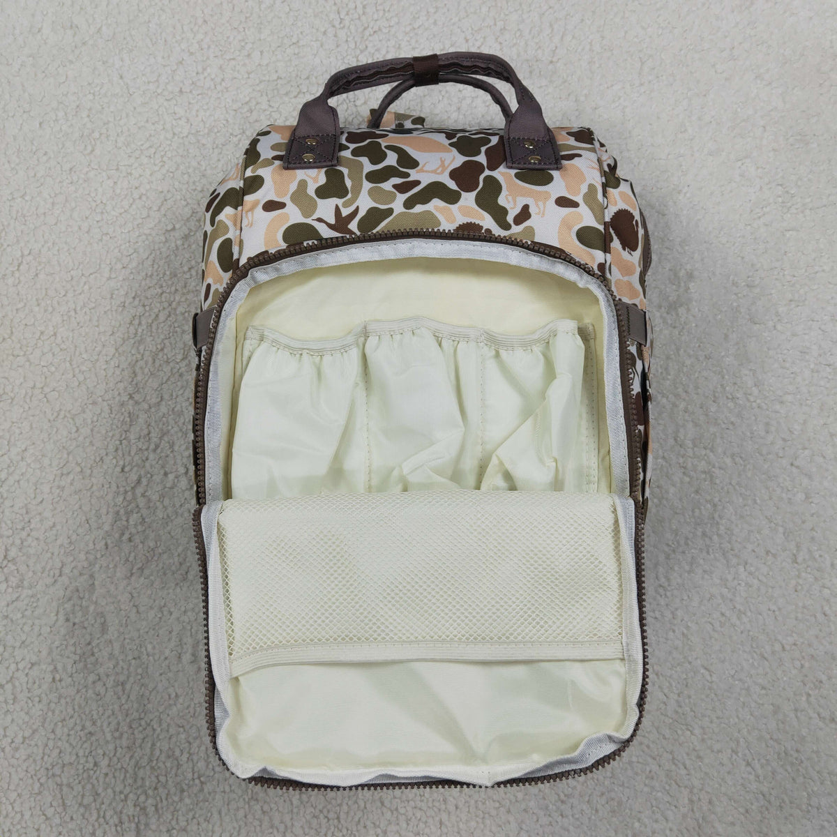 BA0407 Camo Diaper Bag