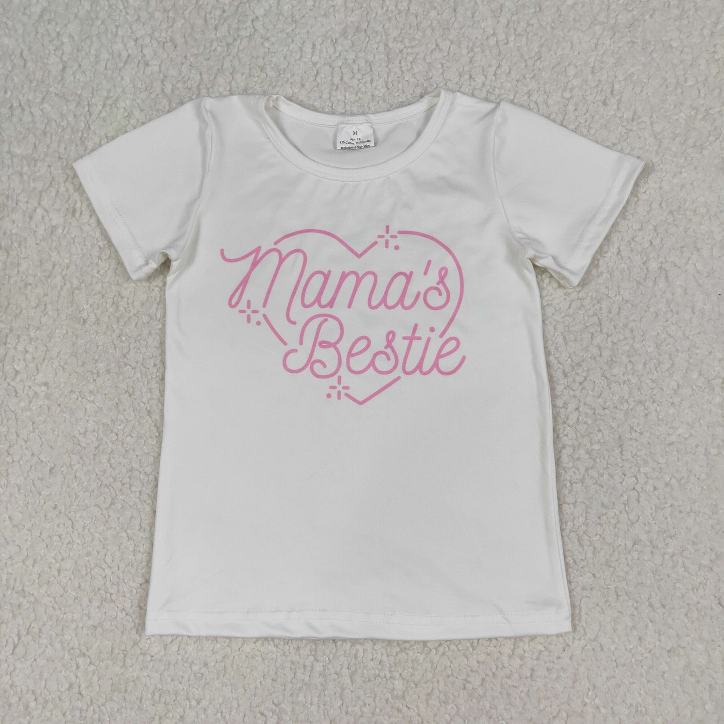 GT1565 Mama's Bestie Short Sleeve Girls Top