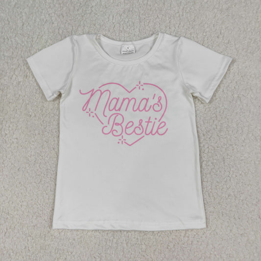 GT1565 Mama's Bestie Short Sleeve Girls Top