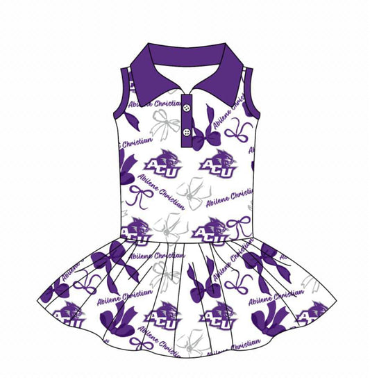 custom moq 3 football team 12 zipper sleeveless skorts girls dress
