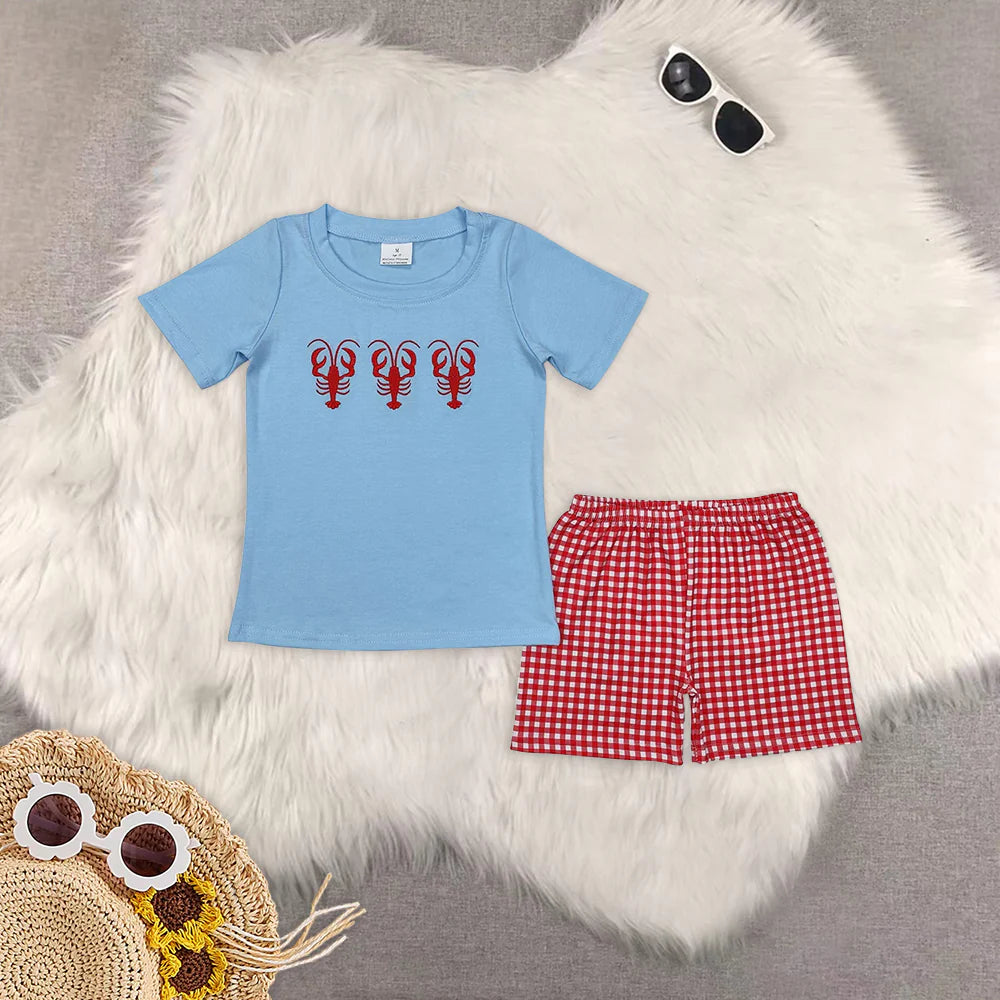 Embroidery crayfish RTS Sibling Clothes
